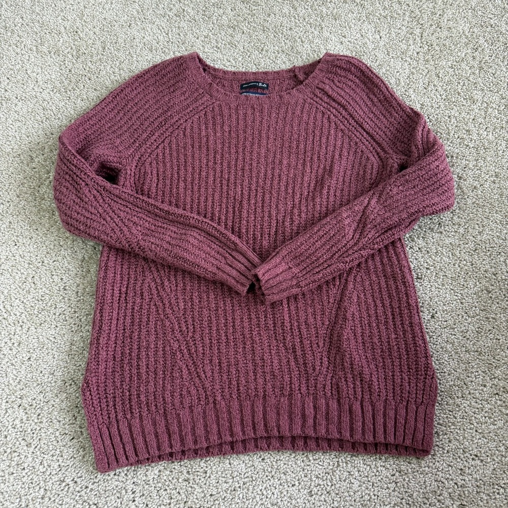 American Eagle Outfitters Sweater Womens S Pink Ahh-Mazingly Soft Knit Pullover